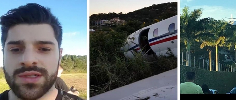 Urgente: Avião de Alok sai da pista em aeroporto de Juiz de Fora; DJ passa bem