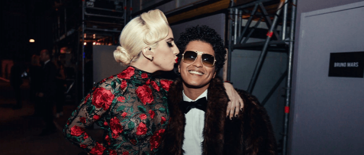 Bruno Mars e Lady Gaga aumentam rumores de parceria